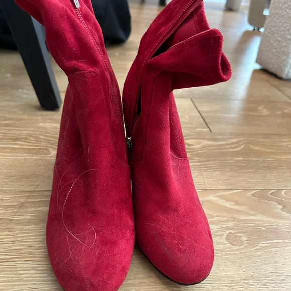 Red Heeled Booties - Picture 1 of 2